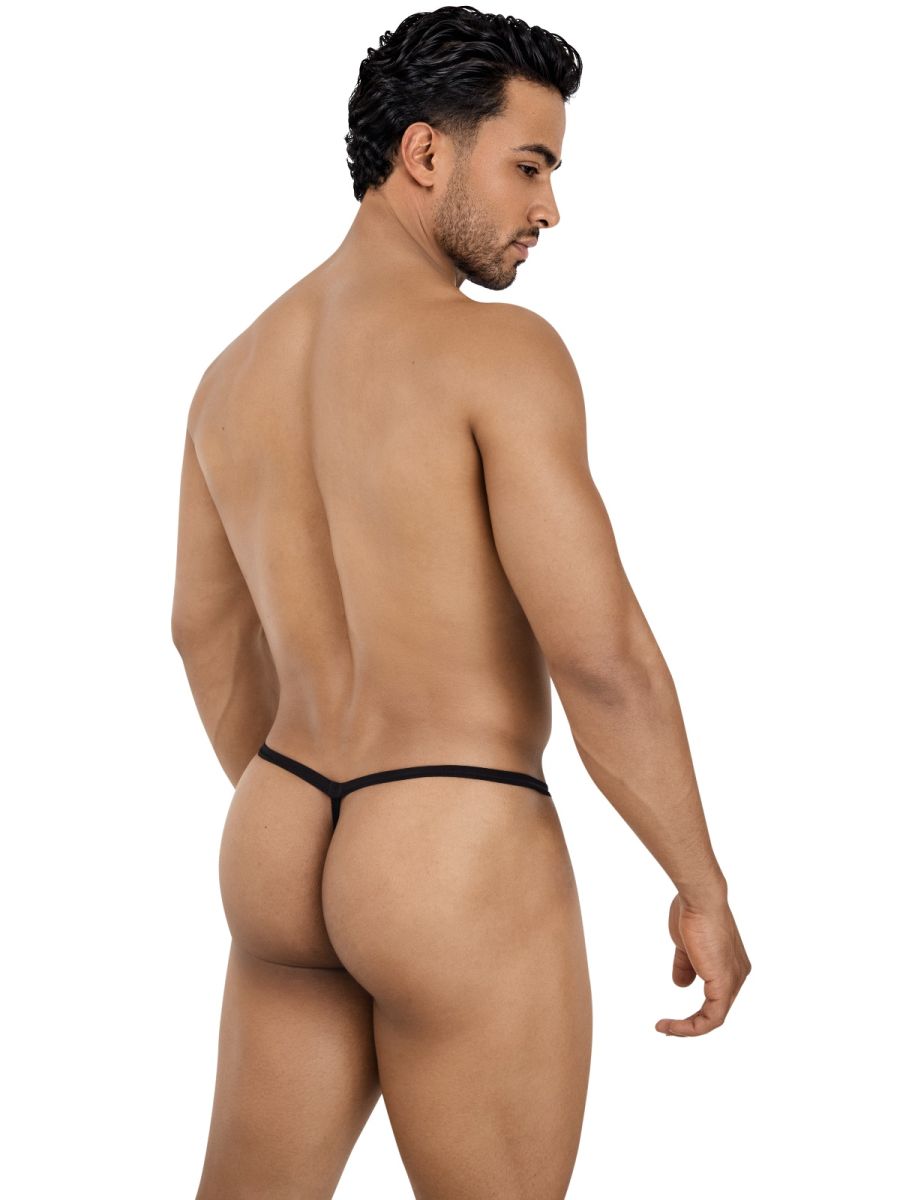 Pikante 26096 PIK 26096 Nut G-String in Sleek Black Color Black