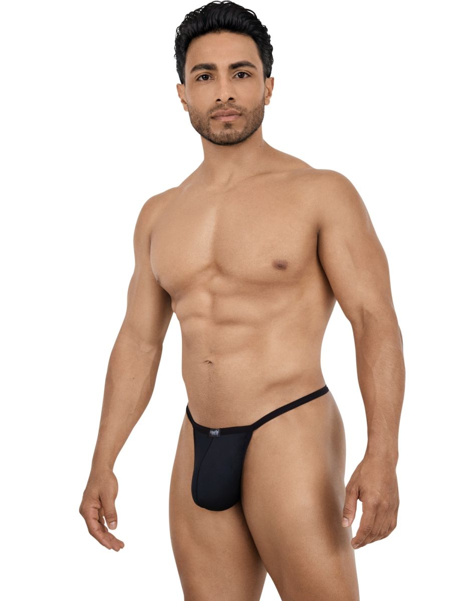 Pikante 26096 PIK 26096 Nut G-String in Sleek Black Color Black