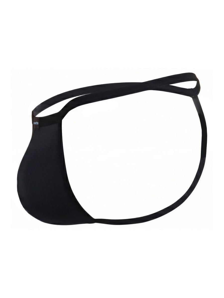 Pikante 26096 PIK 26096 Nut G-String in Sleek Black Color Black