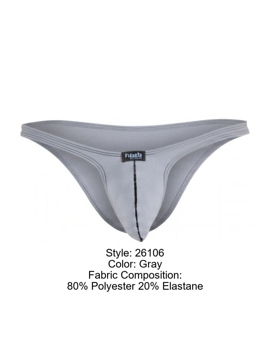 Pikante 26106 PIK 26106 Neftis Men's Bikini in Sleek Gray Color Gray