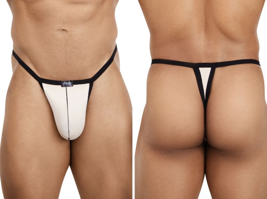 Pikante 26108 PIK 26108 Khonsu Thongs in Beige - Sleek and Striking Men's Underwear Color Beige