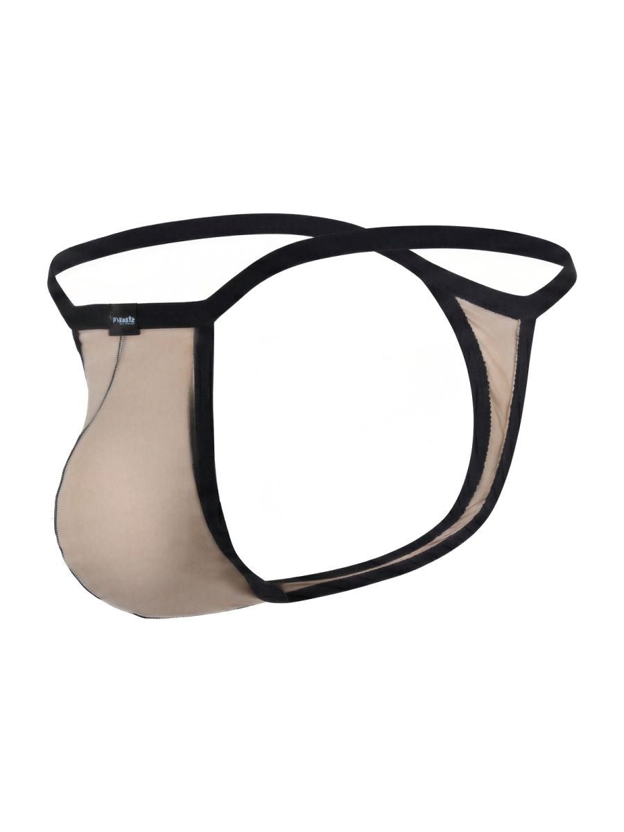 Pikante 26108 PIK 26108 Khonsu Thongs in Beige - Sleek and Striking Men's Underwear Color Beige