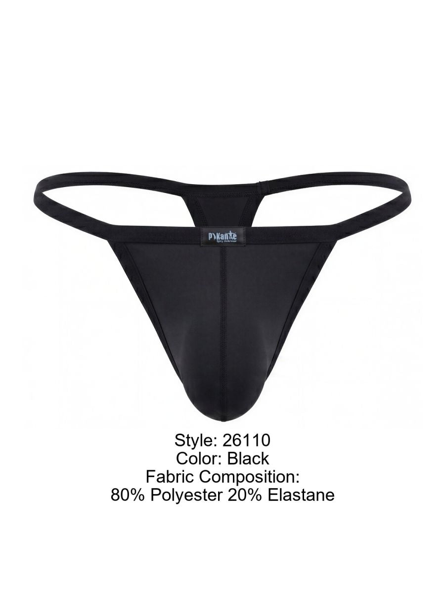 Pikante 26110 PIK 26110 Khonsu Thongs in Sleek Black Color Black