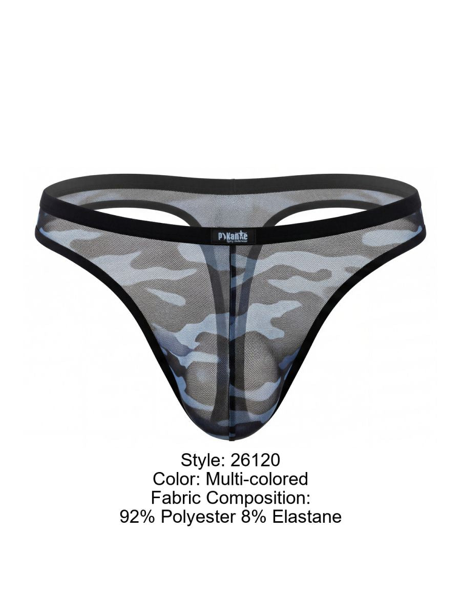Pikante 26120 PIK 26120 Hexa Multi-colored Men's Thong Color Multi-colored