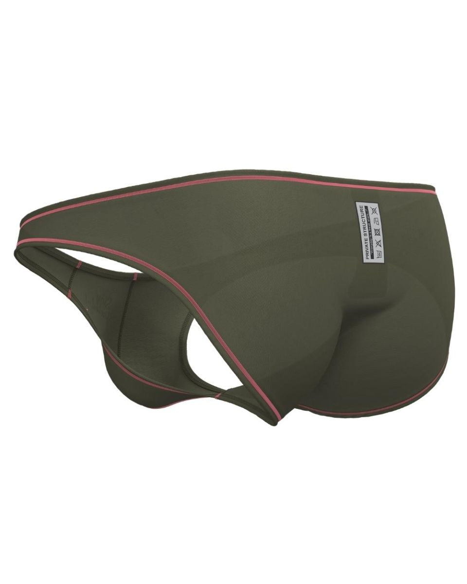 Private Structure EPUS4563 Prime Eutopia Bikini Brief Color Olive