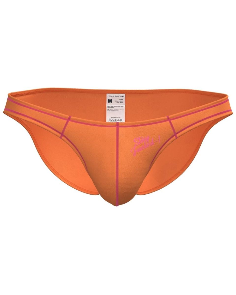 Private Structure EPUS4563 Prime Eutopia Bikini Brief Color Tangarine