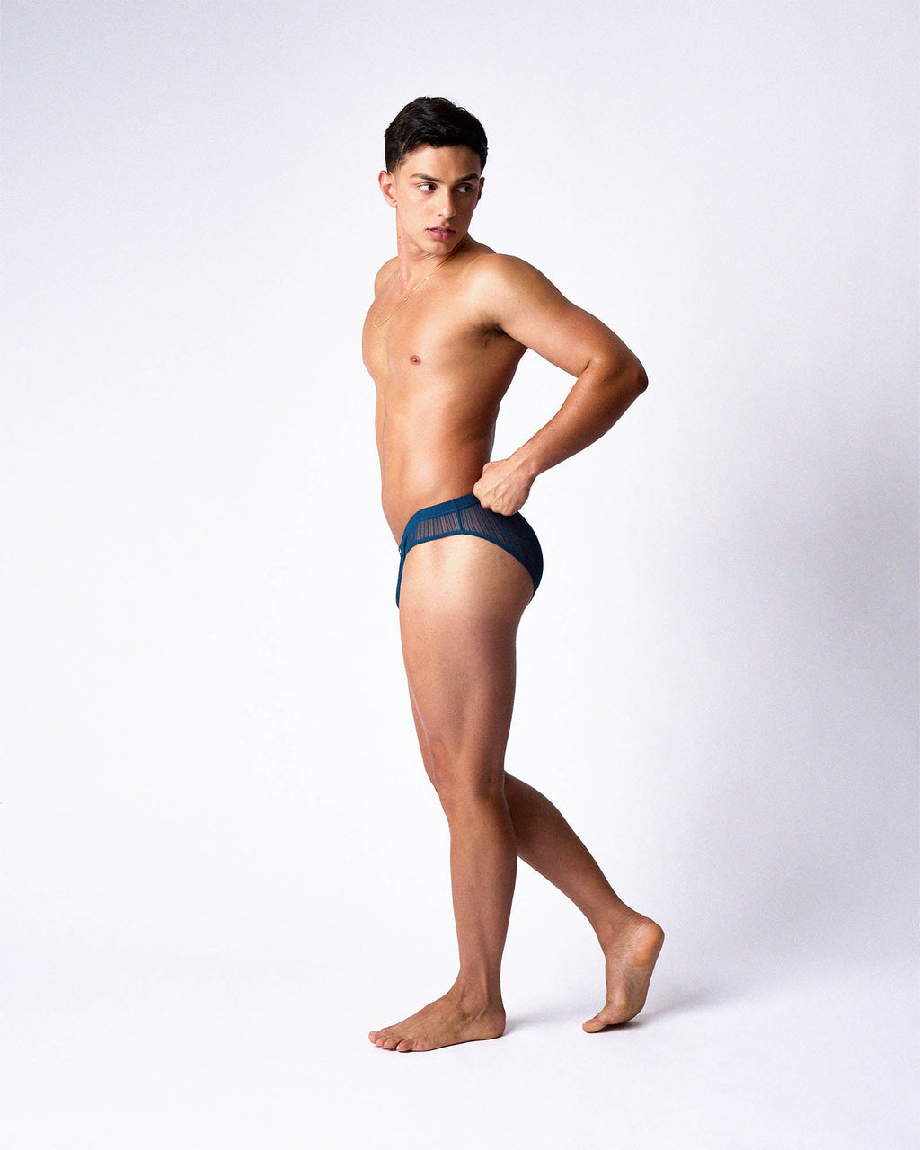 Romeo Sheer Bikini Brief - Abyss