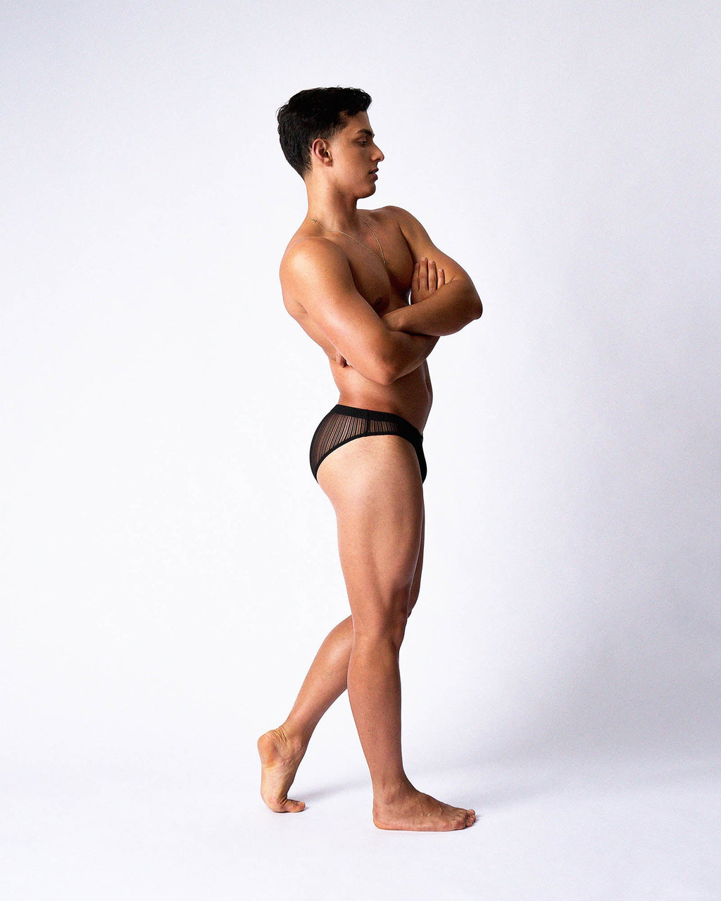 Romeo Sheer Bikini Brief - Noir