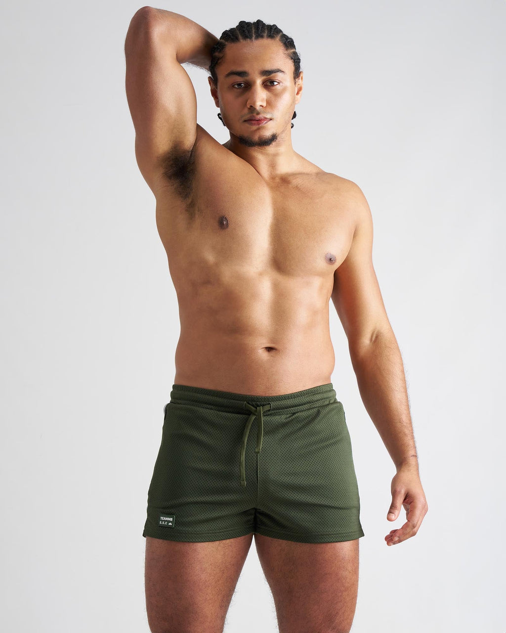S.S.C. Fraternity Mesh 3" Short - Forest Green