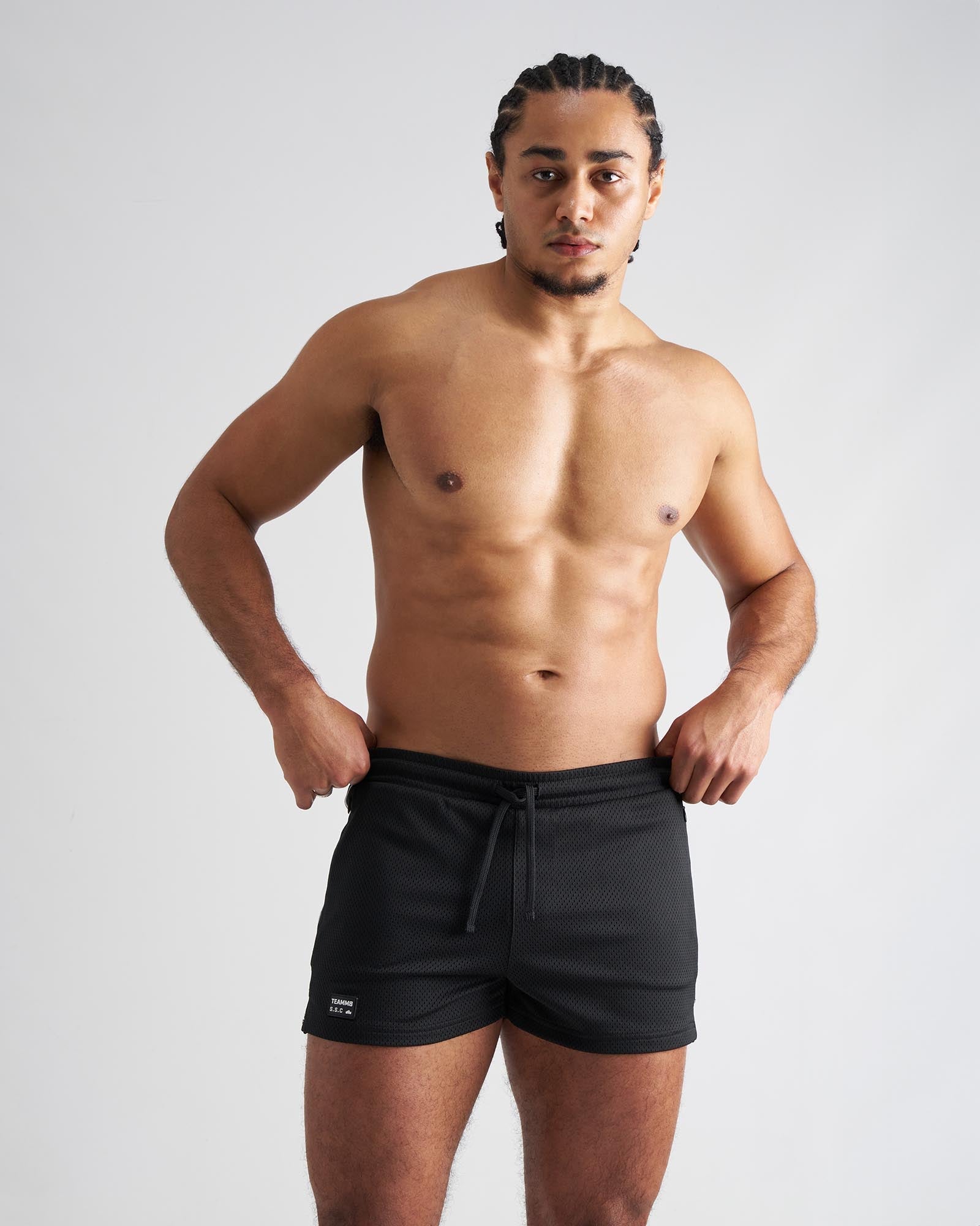 S.S.C. Fraternity Mesh 3" Short - Black