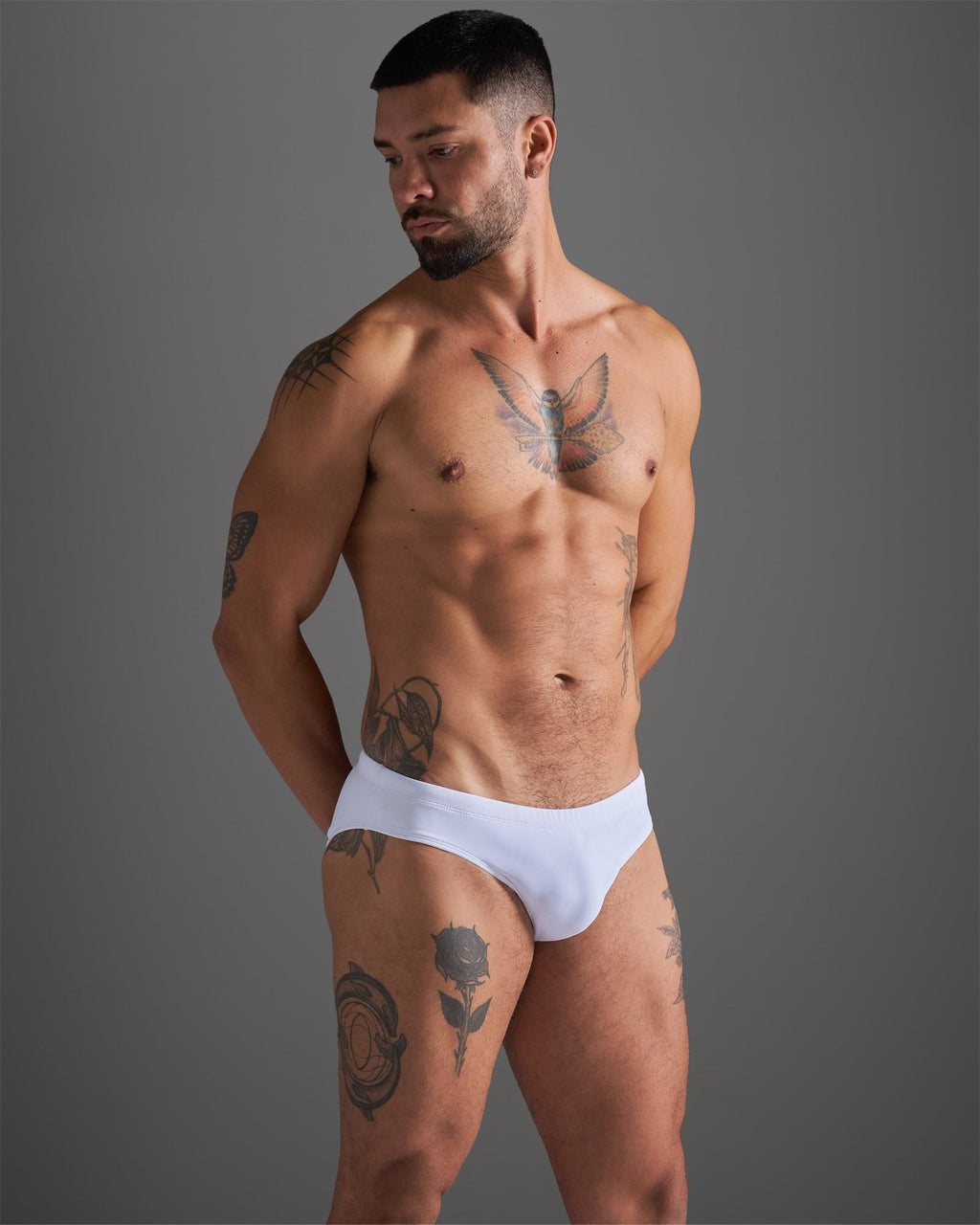 TEAMM8 Standard Swim Brief - White