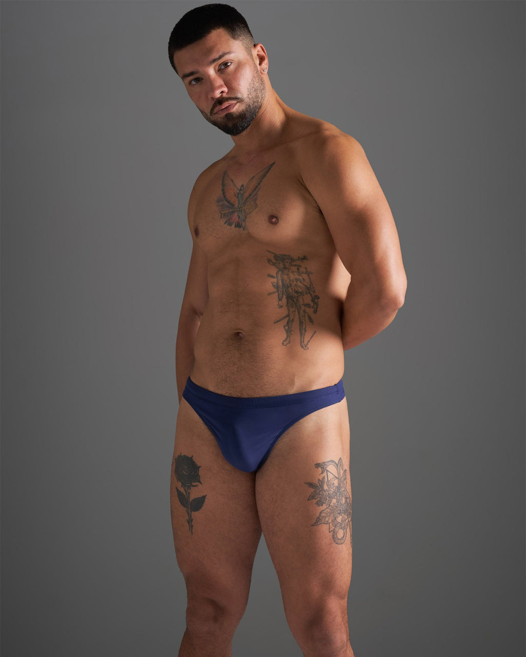 TEAMM8 Standard Swim Thong - Navy