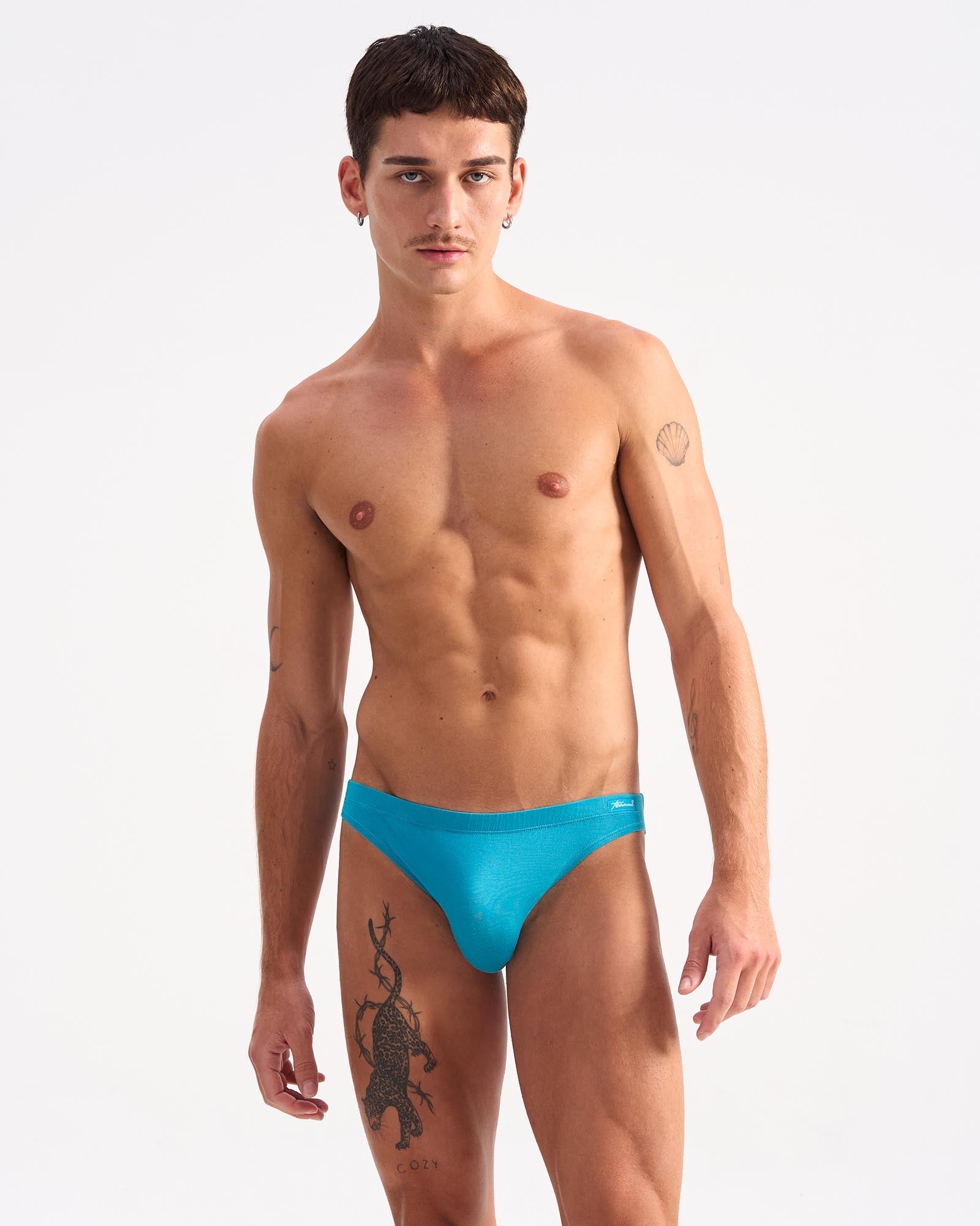 Body Bamboo Bikini Brief - Cerulean