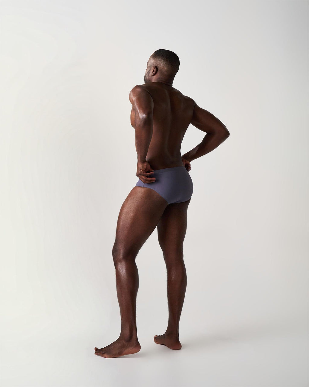Statement Wide Swim Brief - Gunmetal