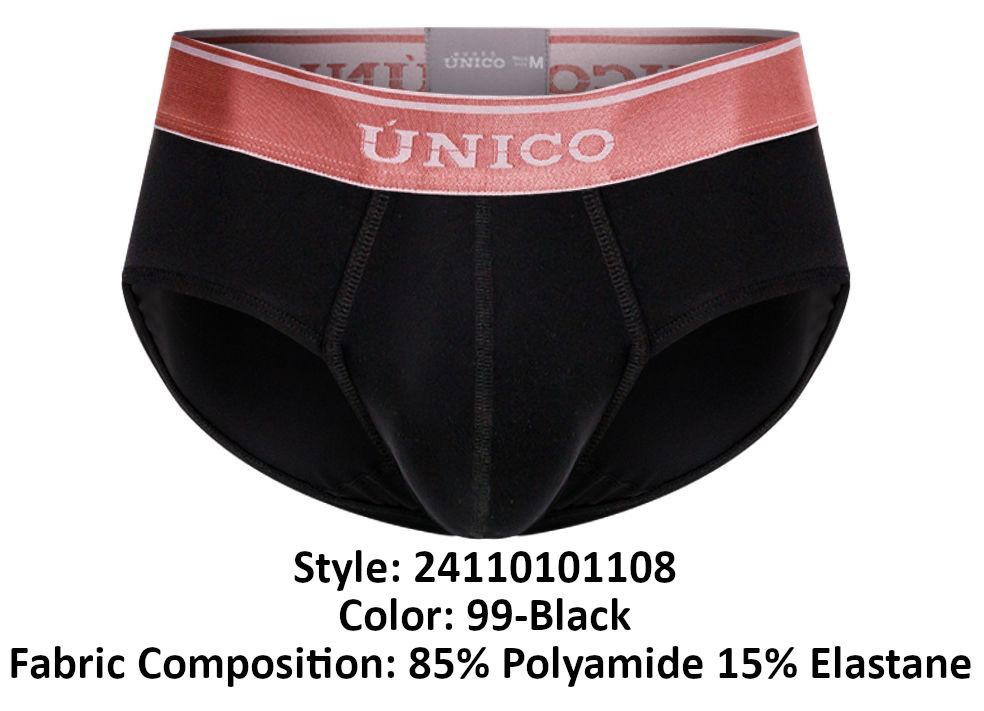 Unico 24110101108 Oro Rosa Briefs Color 99-Black