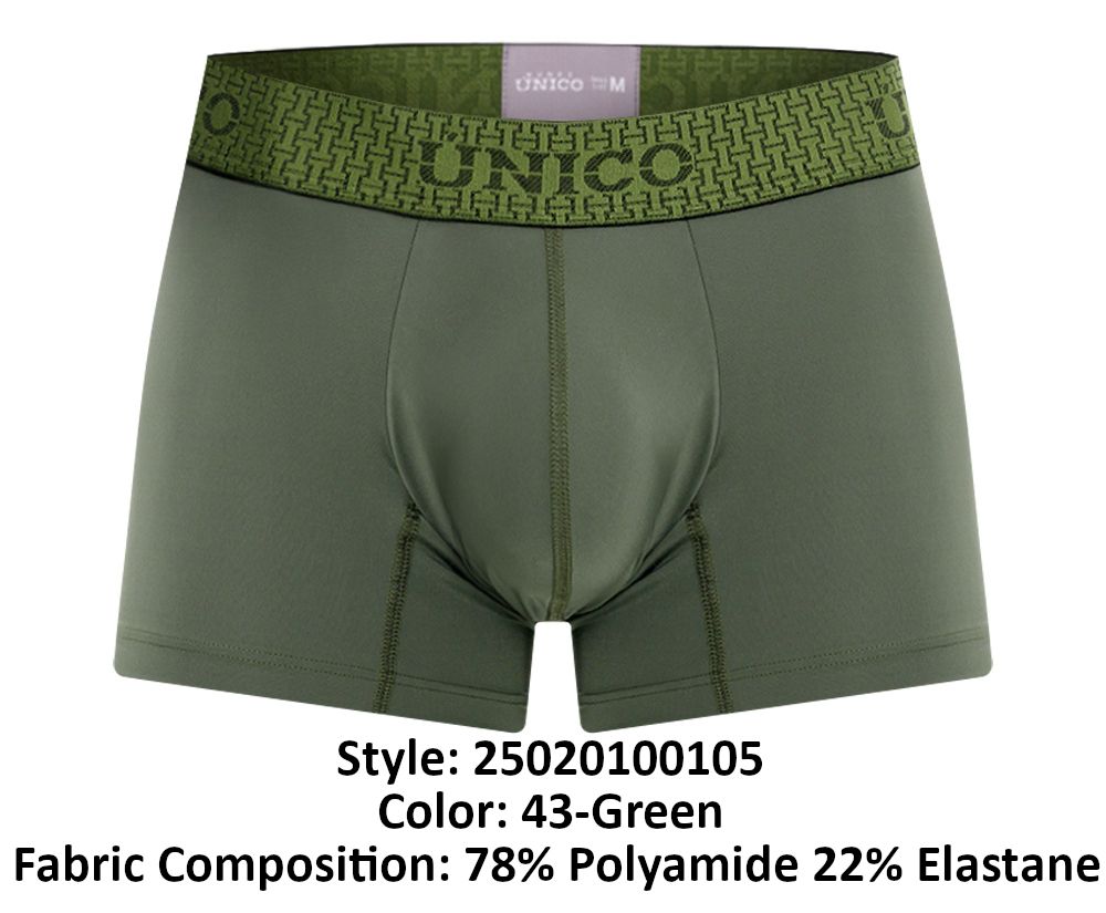 Unico 25020100105 Glauco Trunks Color 43-Green