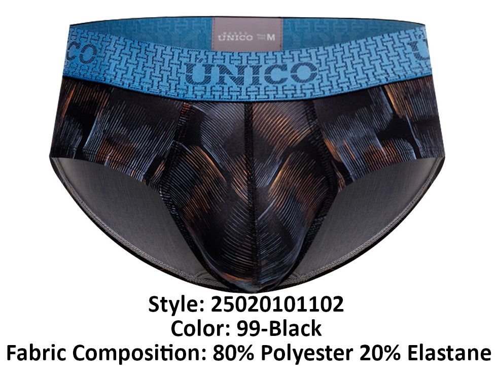 Unico 25020101102 Epitome Briefs Color 99-Black