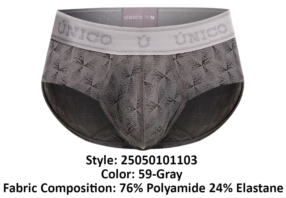 Unico 25050101103 Chisell Briefs Color 59-Gray