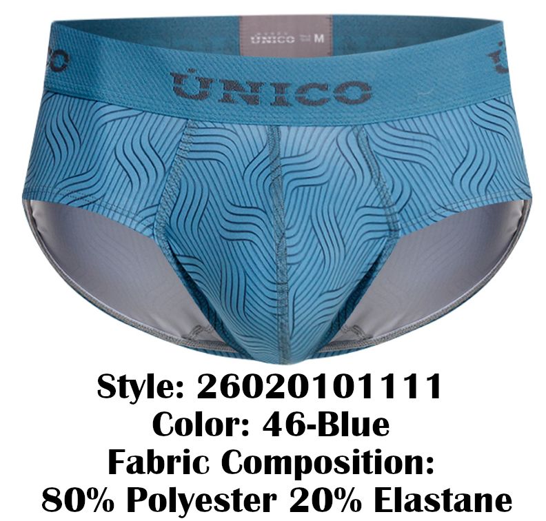 Unico 26020101111 Lenoso Briefs Color 46-Blue