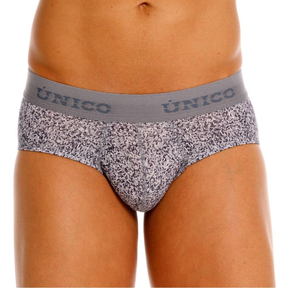 Unico 26020101114 Suede Briefs Color 59-Gray