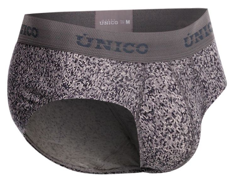 Unico 26020101114 Suede Briefs Color 59-Gray