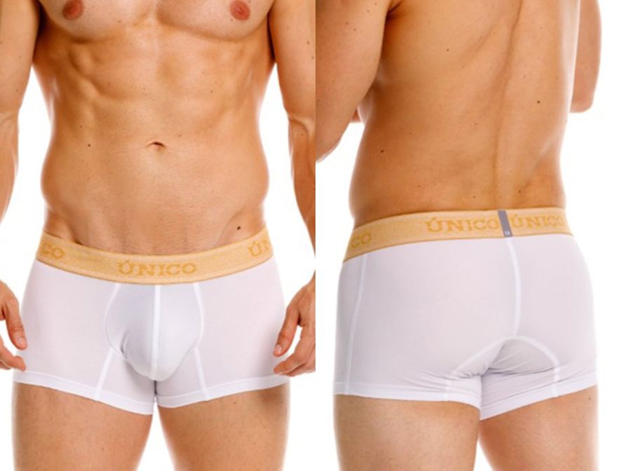 Unico 26040100125 Amber Trunks Color 00-White - Premium Athletic Fit