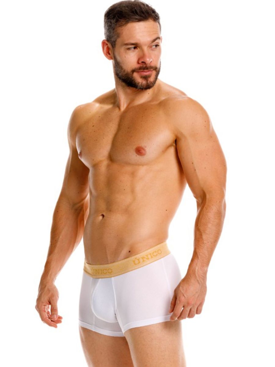 Unico 26040100125 Amber Trunks Color 00-White - Premium Athletic Fit