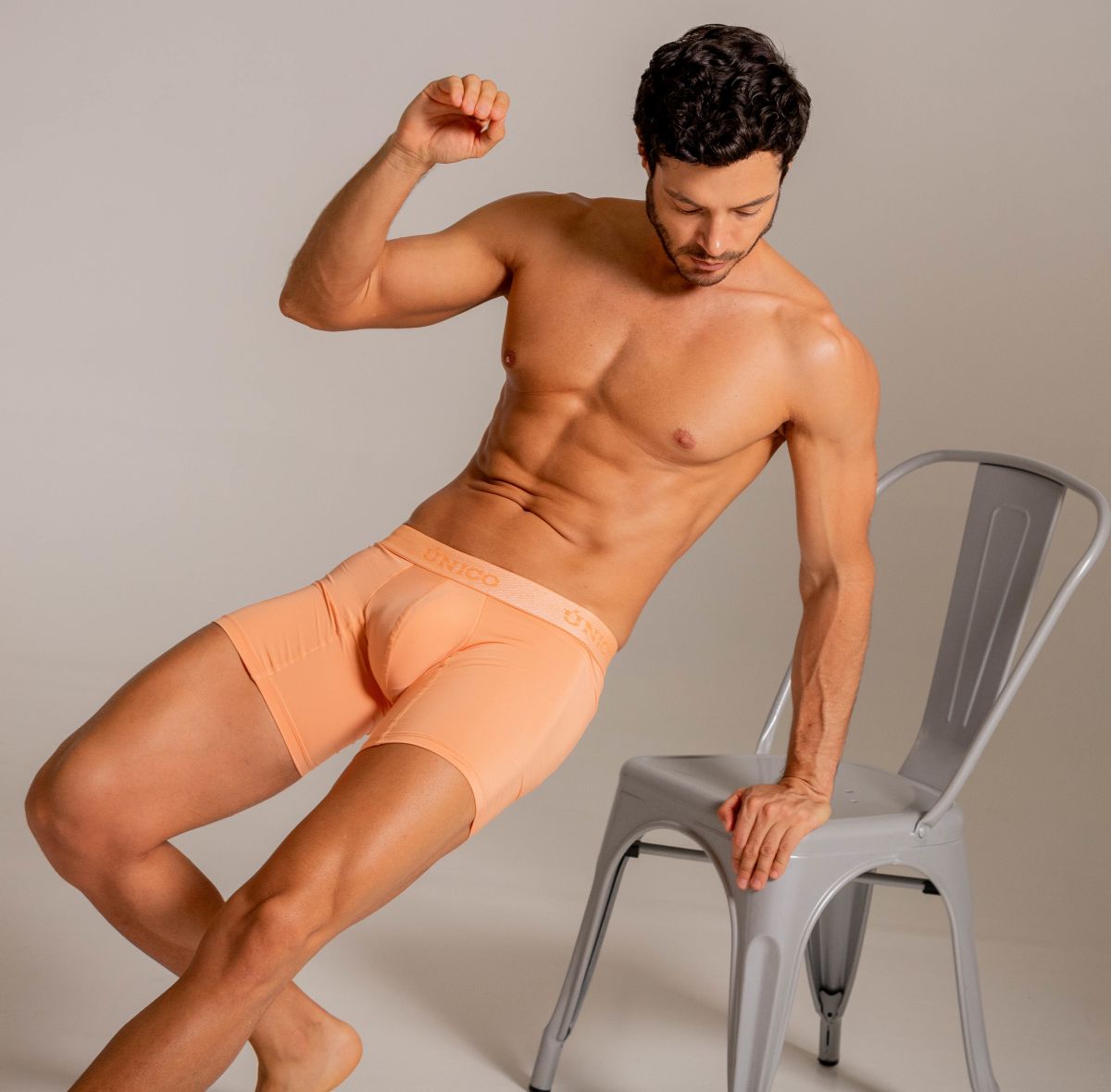 Unico 26040100222 Classic Boxer Briefs in Apricot - Essential Comfort Color 40-Apricot