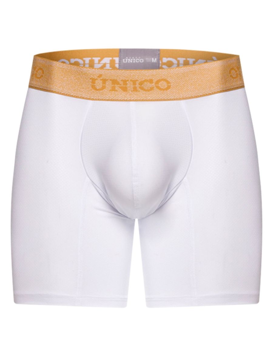 Unico 26040100225 Amber Boxer Briefs Color 00-White: Premium Comfort