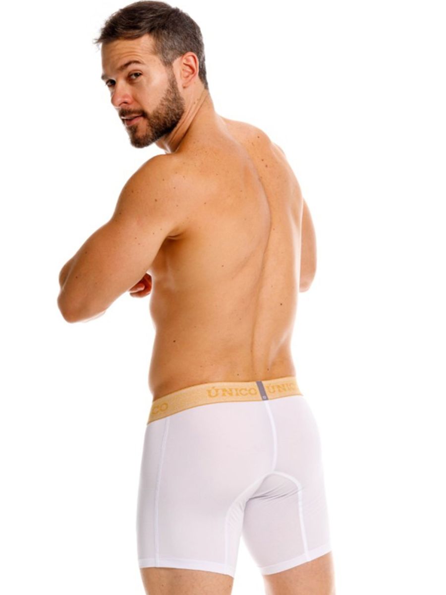 Unico 26040100225 Amber Boxer Briefs Color 00-White: Premium Comfort