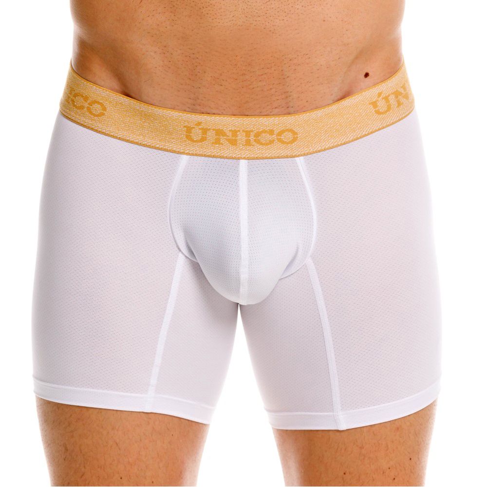 Unico 26040100225 Amber Boxer Briefs Color 00-White: Premium Comfort