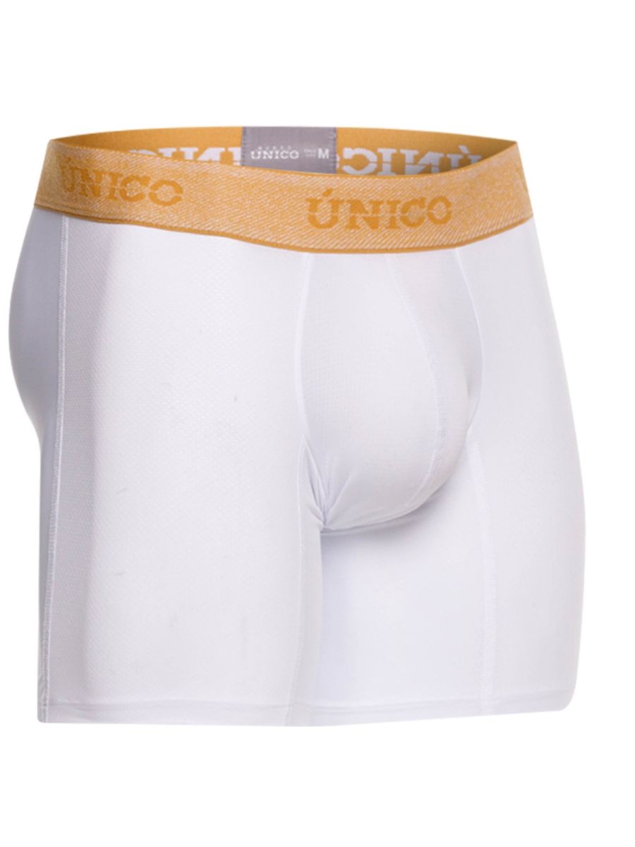 Unico 26040100225 Amber Boxer Briefs Color 00-White: Premium Comfort