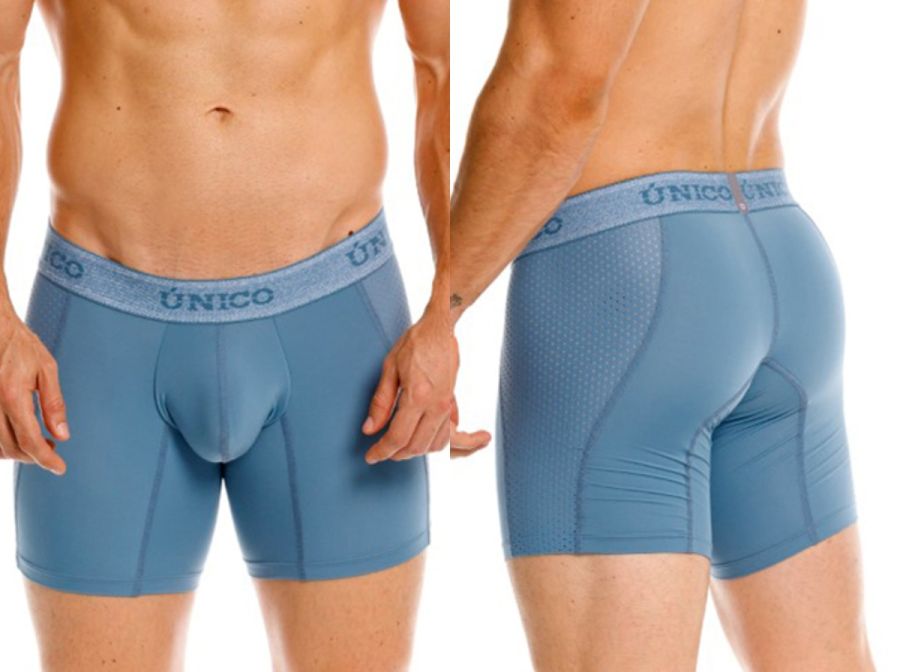 Unico 26040100227 Classic Boxer Briefs Color 46-Blue - Premium Comfort and Fit