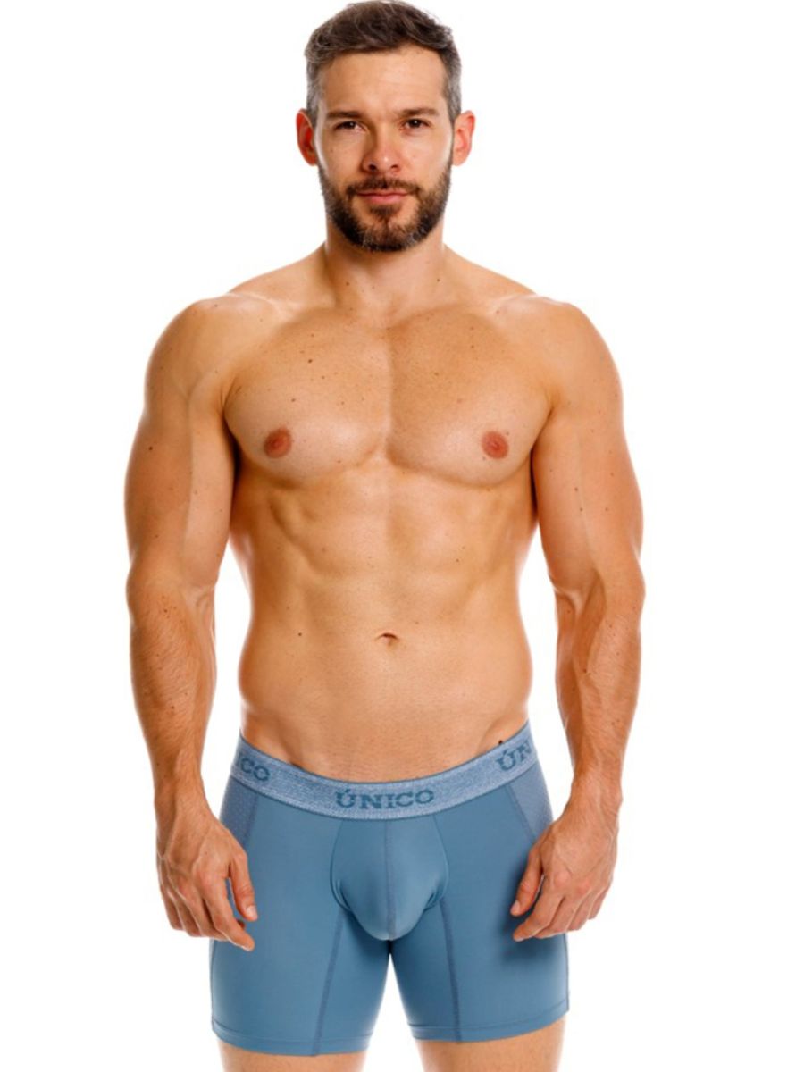 Unico 26040100227 Classic Boxer Briefs Color 46-Blue - Premium Comfort and Fit