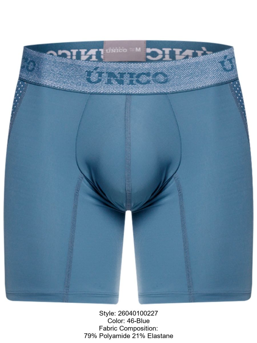 Unico 26040100227 Classic Boxer Briefs Color 46-Blue - Premium Comfort and Fit