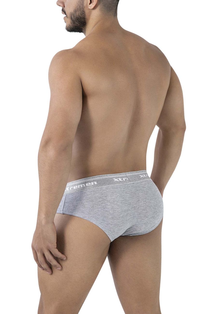 Xtremen Men's Underwear 41315 Cotton Blend Briefs Color Jasper Gray