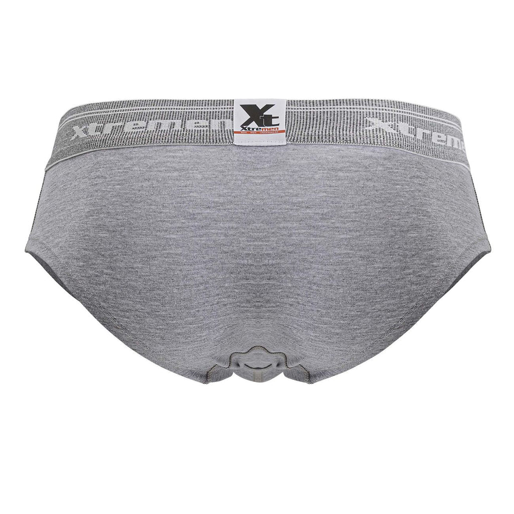 Xtremen Men's Underwear 41315 Cotton Blend Briefs Color Jasper Gray
