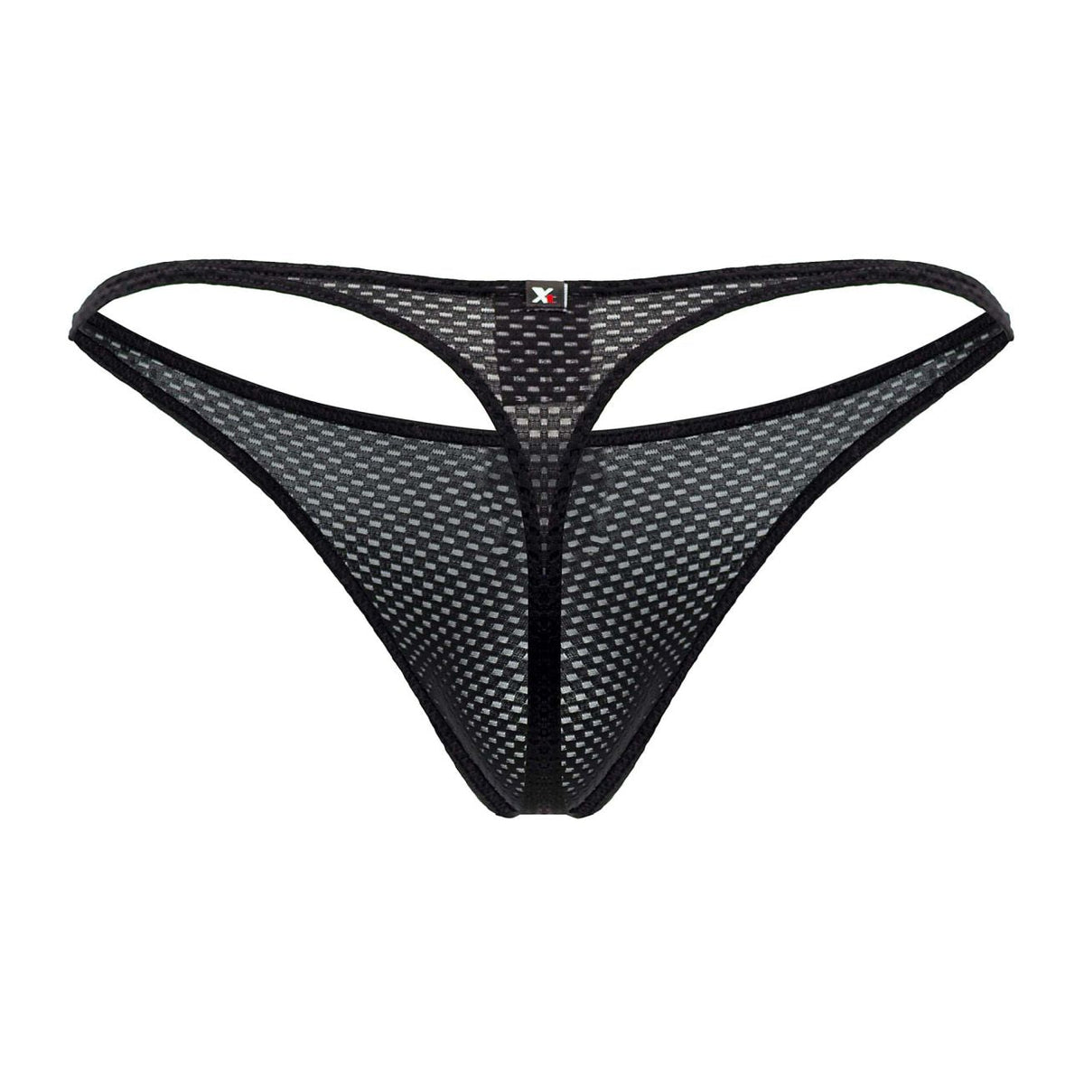 Xtremen Men's Underwear 91185 Mesh Thongs Color Black
