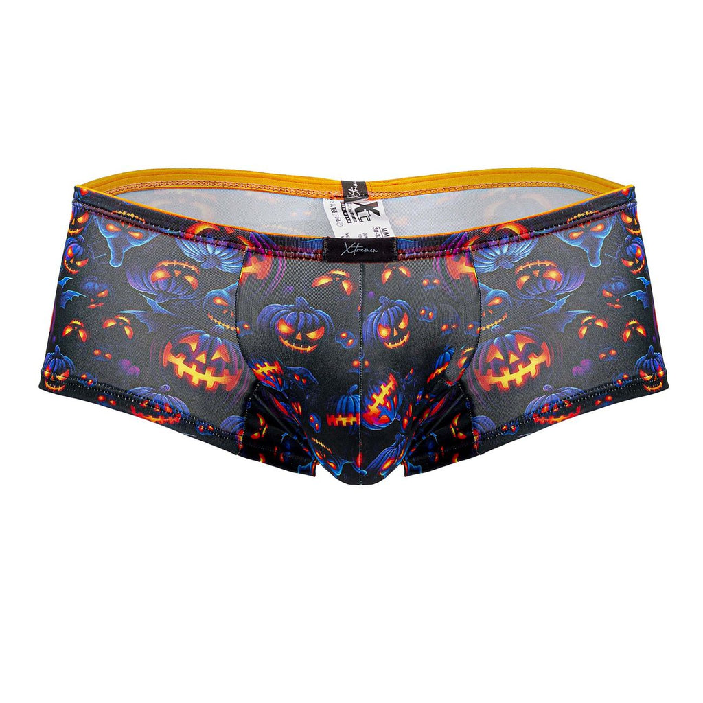 Xtremen Men's Underwear 91193 Printed Trunks Color Pumpkins