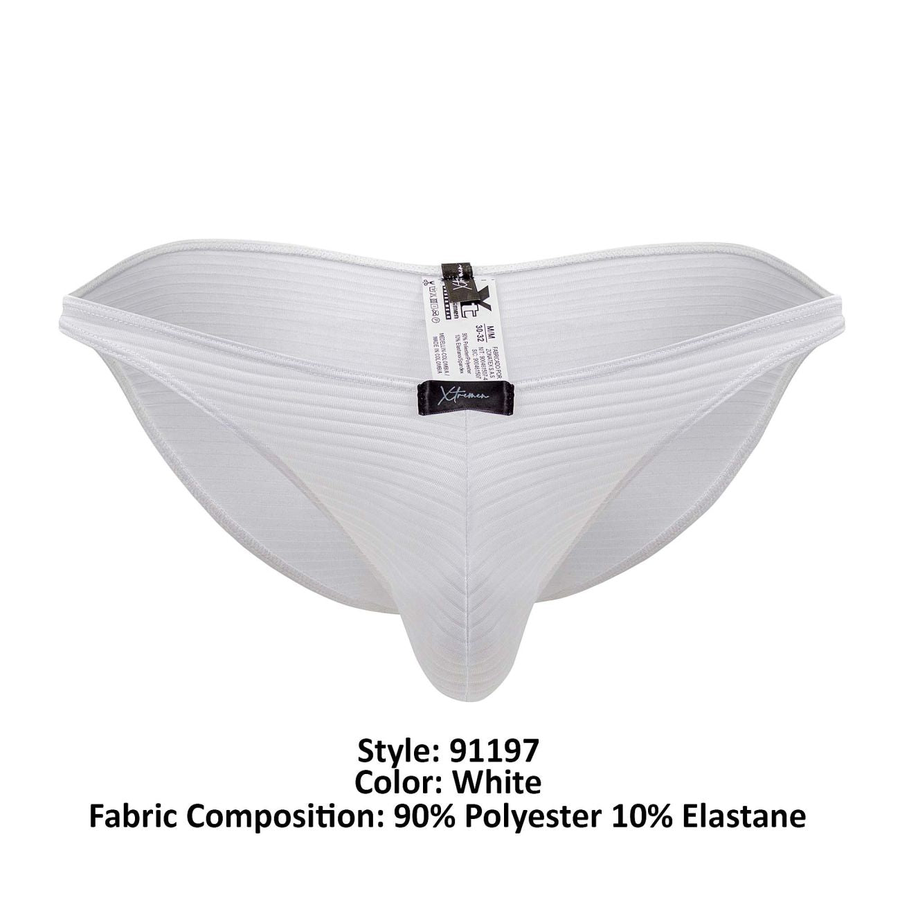 Xtremen 91197 Jacquard Bikini Color White