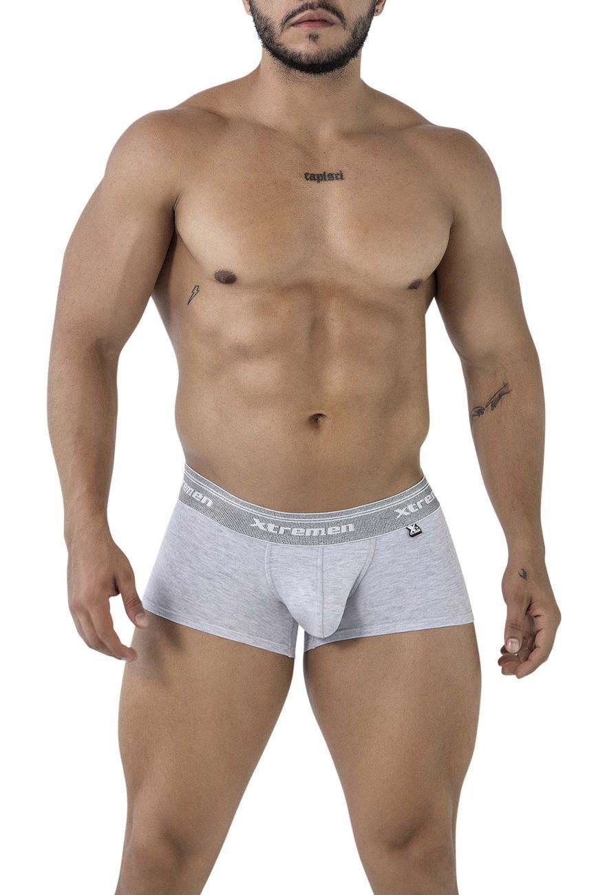 Xtremen 91205B Cotton Blend Trunks Color Jasper Gray
