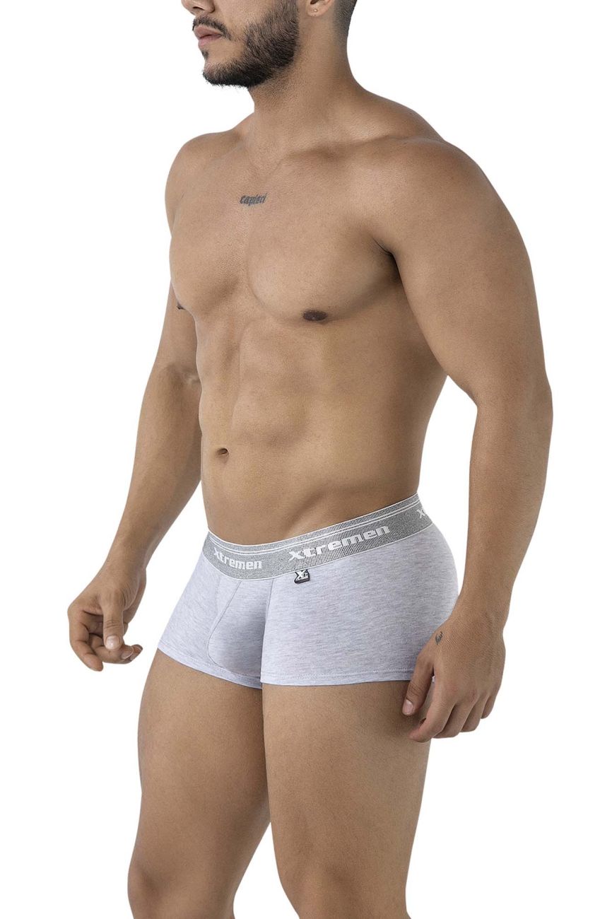 Xtremen Men's Underwear 91205B Cotton Blend Trunks Color Jasper Gray