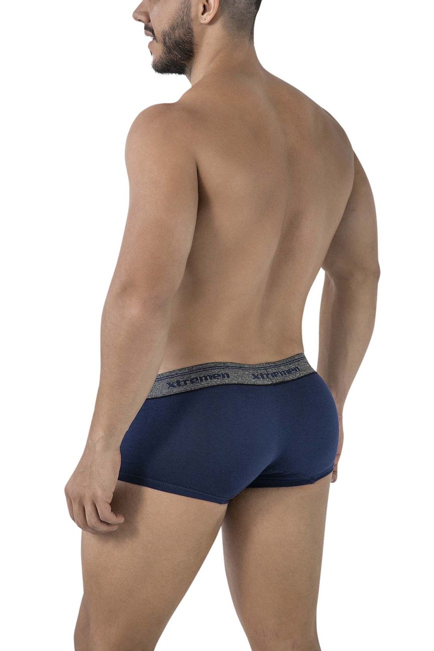 Xtremen 91205B Cotton Blend Trunks Color Navy
