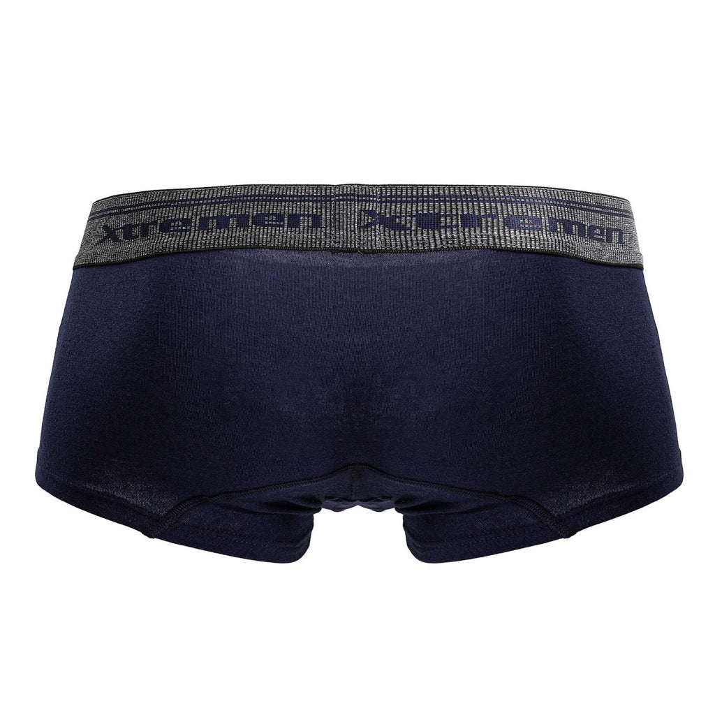 Xtremen 91205B Cotton Blend Trunks Color Navy