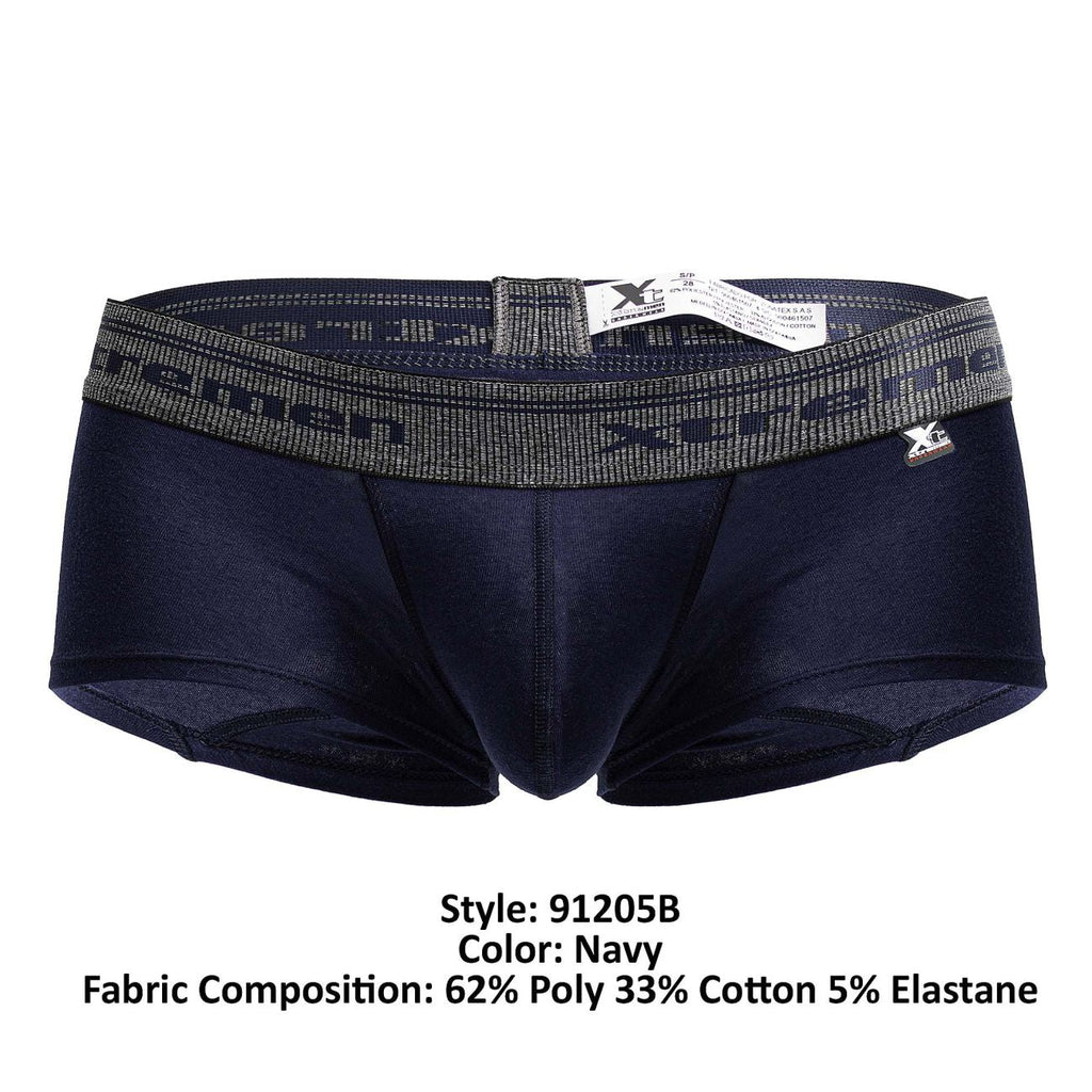Xtremen 91205B Cotton Blend Trunks Color Navy