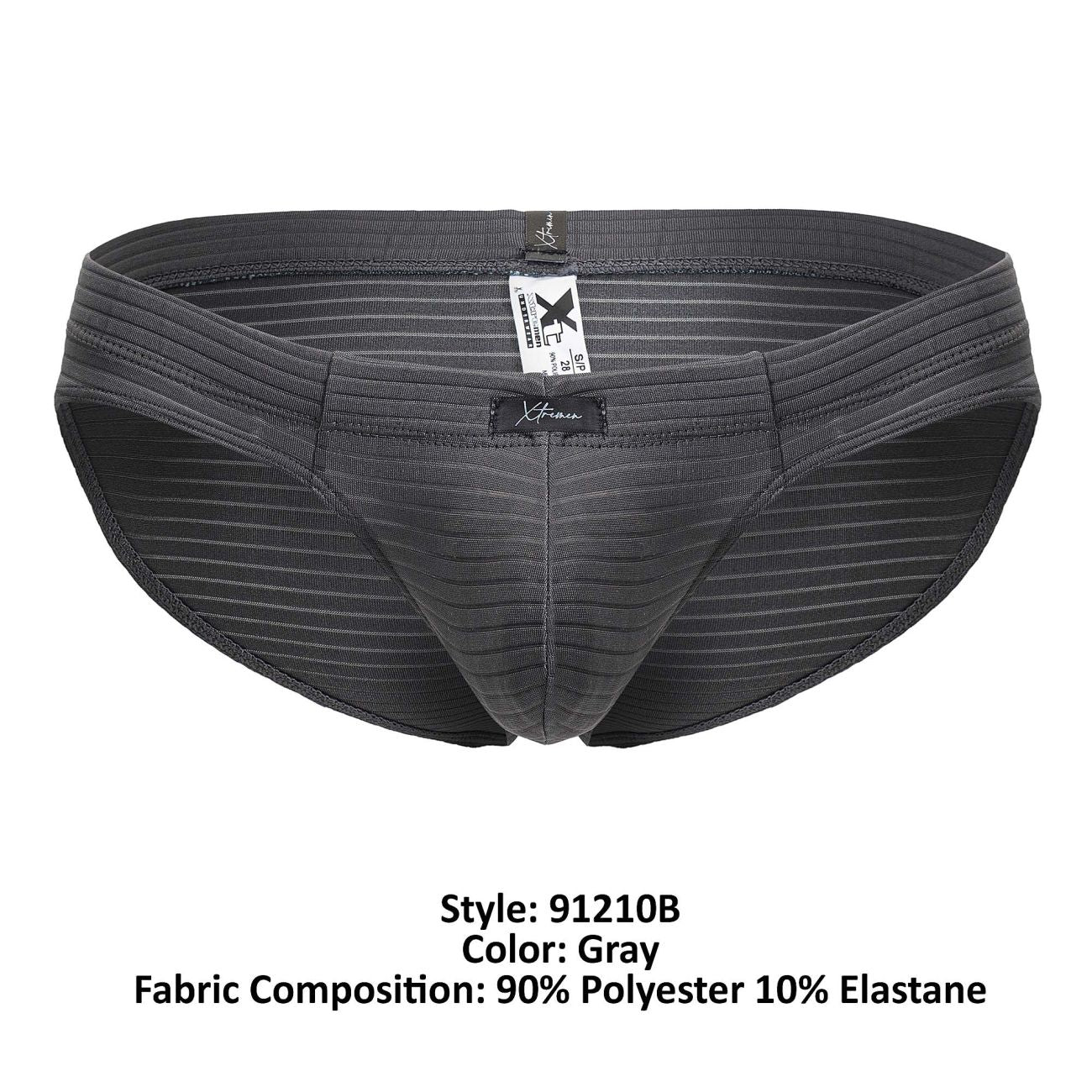 Xtremen 91210B Microfiber Briefs Color Gray