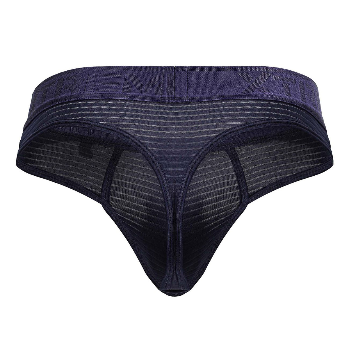 Xtremen Men's Underwear 91211B Microfiber Thongs Color Navy