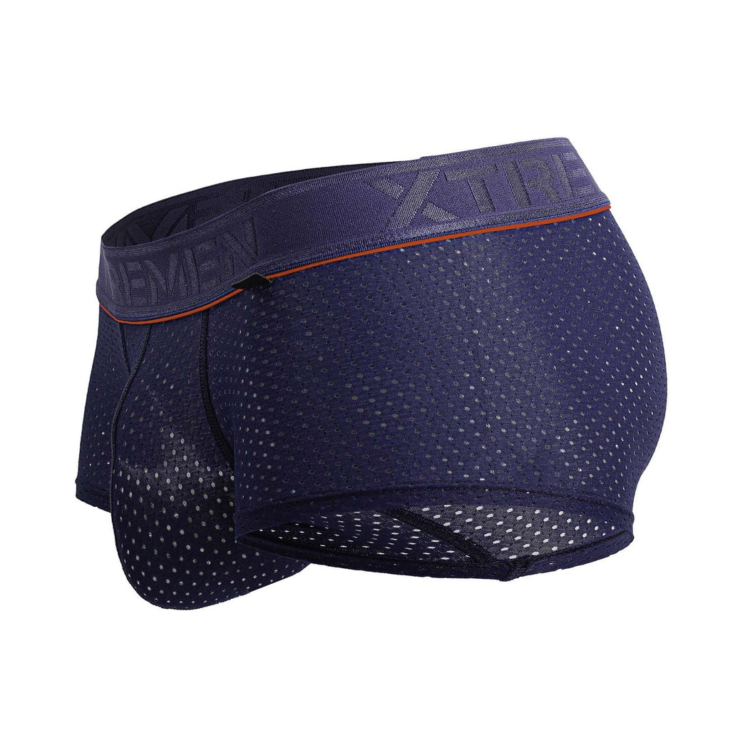 Xtremen Men's Underwear 91212B Microfiber Trunks Color Navy