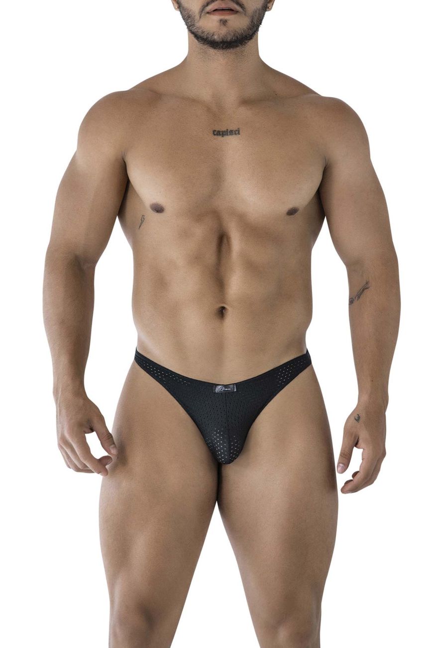 Xtremen Men's Underwear 91215B Microfiber Bikini Color Black