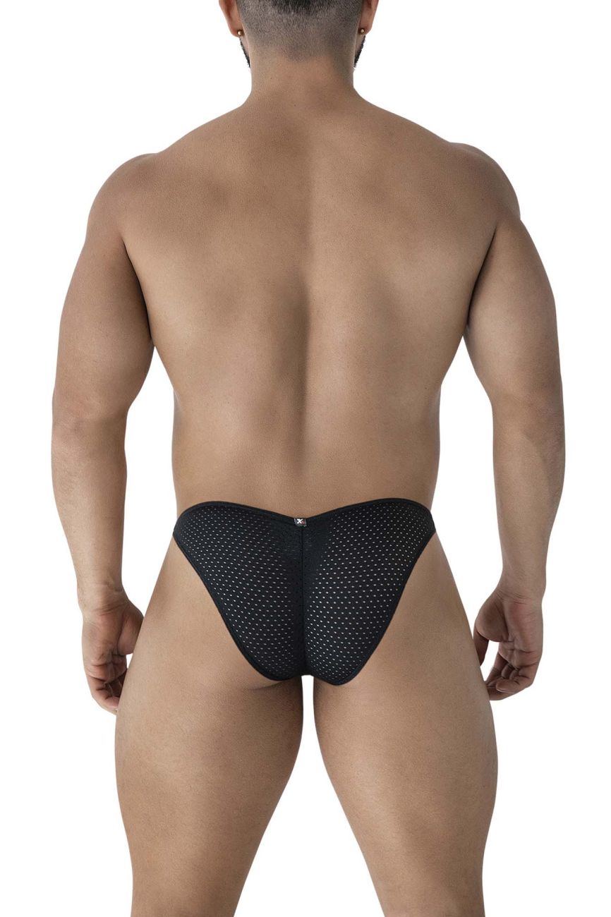 Xtremen Men's Underwear 91215B Microfiber Bikini Color Black
